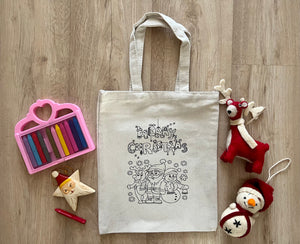 DIY Colouring Santa ,Snowman , Reindeer Goody Bag