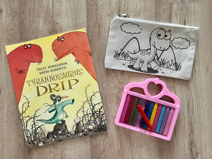 D.I.Y Colouring Little Dinosaur Pouch