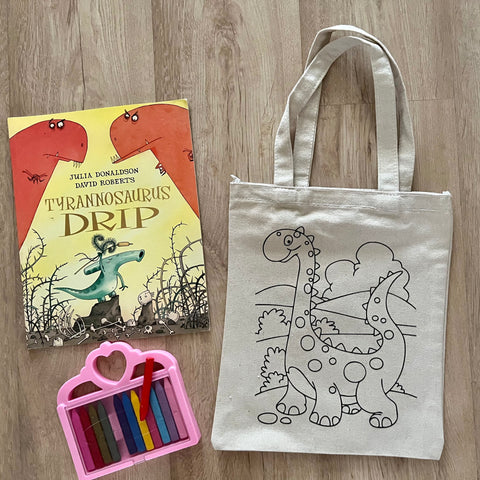 Dinosaur discount canvas bag