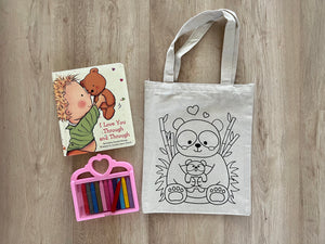 D.I.Y Colouring Love my Baby Tote Bag