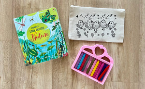 DIY Colouring Little Birdies Pouch