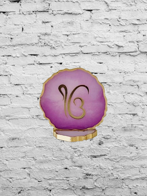 Ik Onkar Agate T Light Holder