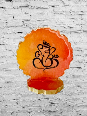 Lord Ganesha Agate T Light Holder