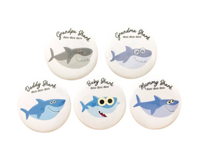 Baby Shark Family Pin Badges