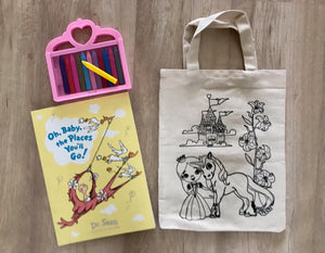 D.I.Y Colouring 'Daddy's little princess ' Tote Bag