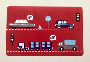 Little Blue Car Table Mat