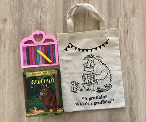 D.I.Y Colouring 'What's a Gruffalo' Tote Bag