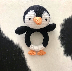 Baby Penguin Crochet Teether
