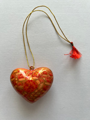 Little Red Heart Christmas Ornament