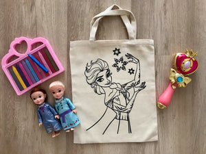D.I.Y Colouring Frozen : Princess Elsa Tote Bag
