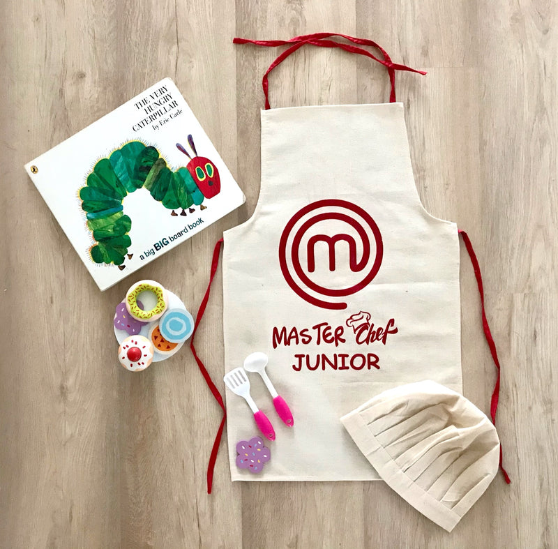Little Master Chef Chef Apron Hat - Main Image