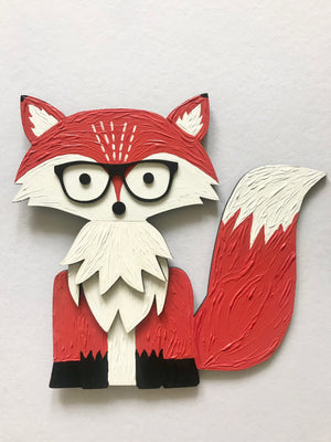 Foxy - Art on Wood