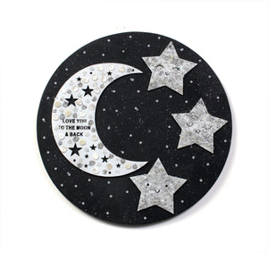 Love you to the Moon and back - Wall Hanging