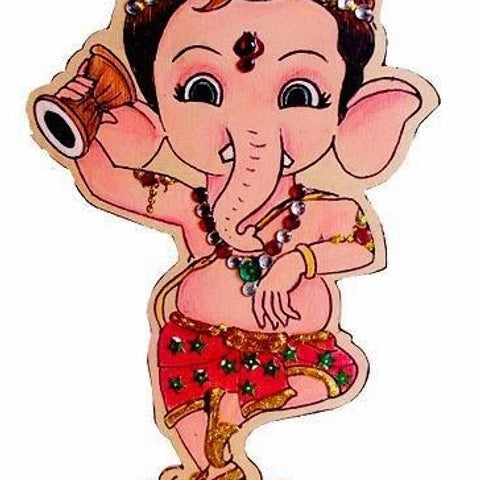Cartoon cute Ganesha in Hindu god clipart. 21221529 PNG