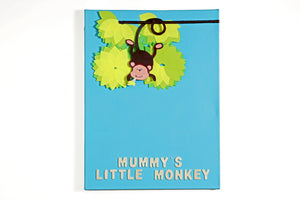 Mummy's Little Monkey - Art on Canvas