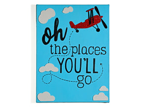Oh the places you will go - Art on Canvas